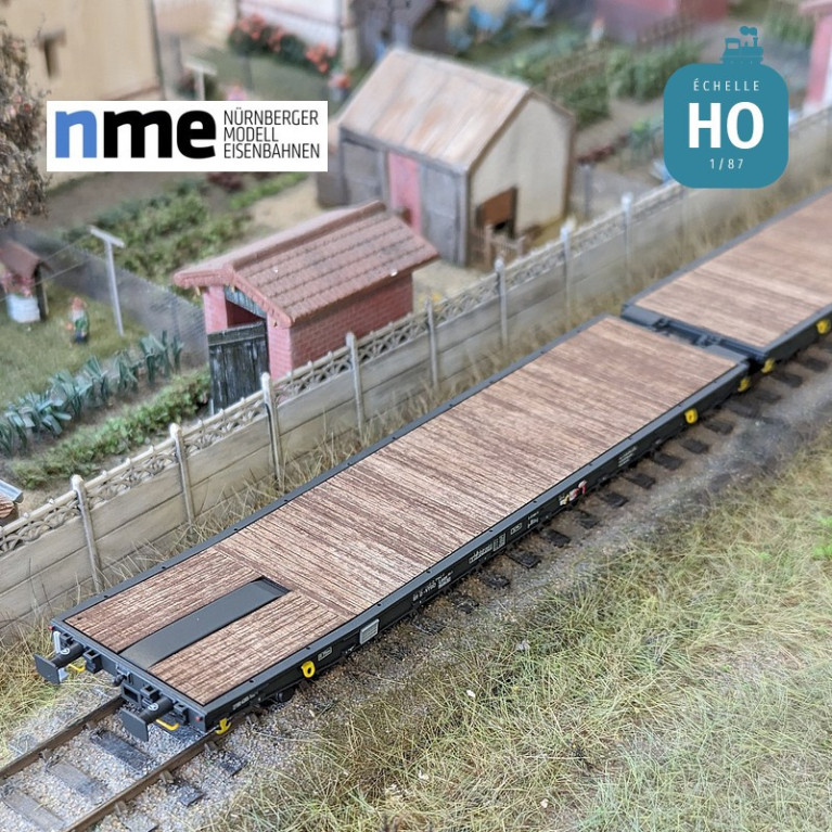 Couplage wagons plats Laas VTG avec ranchers EXTE Ep VI HO NME 534612 - Maketis Couplage wagons plats Laas VTG avec ranchers EXTE Ep VI HO NME 534612 - Maketis