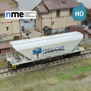 Grain wagon Uagpps 80m³ TOTAL CARE white EP VI HO NME 513606 - Maketis