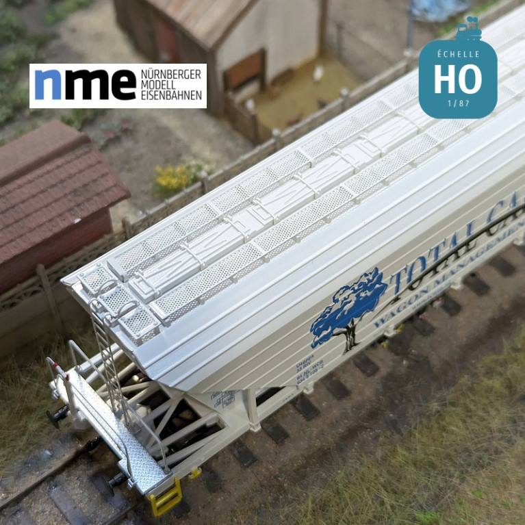 Grain wagon Uagpps 80m³ TOTAL CARE white EP VI HO NME 513606 - Maketis