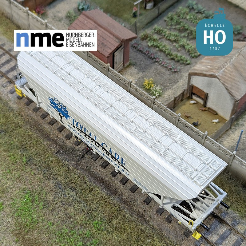 Grain wagon Uagpps 80m³ TOTAL CARE white EP VI HO NME 513606 - Maketis