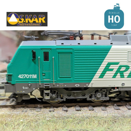 Elektrische Lokomotive BB 427011M SNCF Grün "Fret" EP VI Digital Sound HO Os.kar OS2704DCCS - Maketis