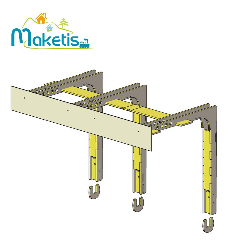 Support d'éclairage pour Easy module 118x59 cm Maketis MOD50300 - Maketis