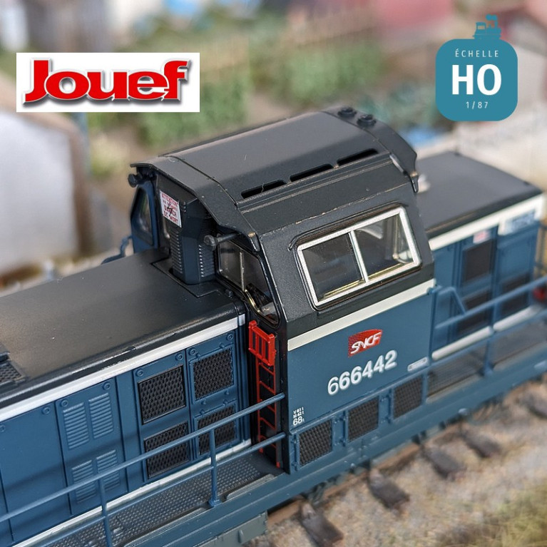 Diesel locomotive BB 666442 SNCF blue livery Ep VI Digital son HO Jouef HJ2441S - Maketis