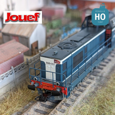 Diesellokomotive BB 666442 livrée bleue SNCF Ep VI Analog HO Jouef HJ2441 - Maketis