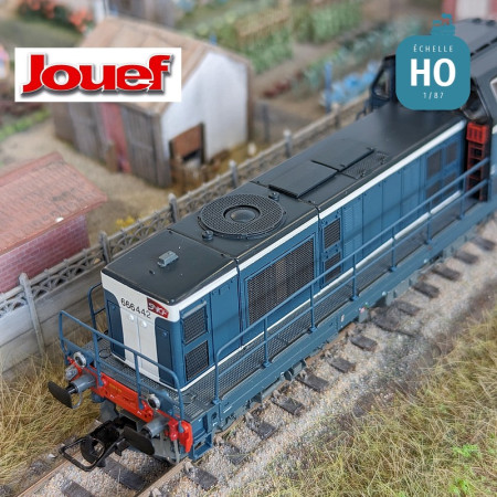 Diesellokomotive BB 666442 livrée bleue SNCF Ep VI Analog HO Jouef HJ2441 - Maketis