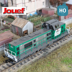 Locomotive diesel BB 666407  "FRET" livrée verte SNCF Infra Ep VI Analogique HO Jouef HJ2442 - Maketis