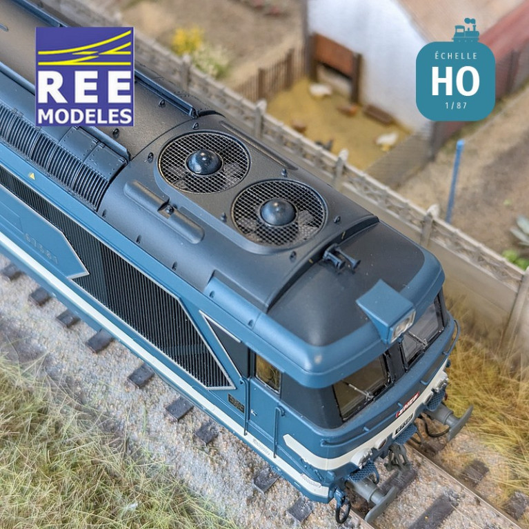 Locomotive Diesel BB 67381 Caen SNCF EP IV Digital son HO REE MB-151S - Maketis