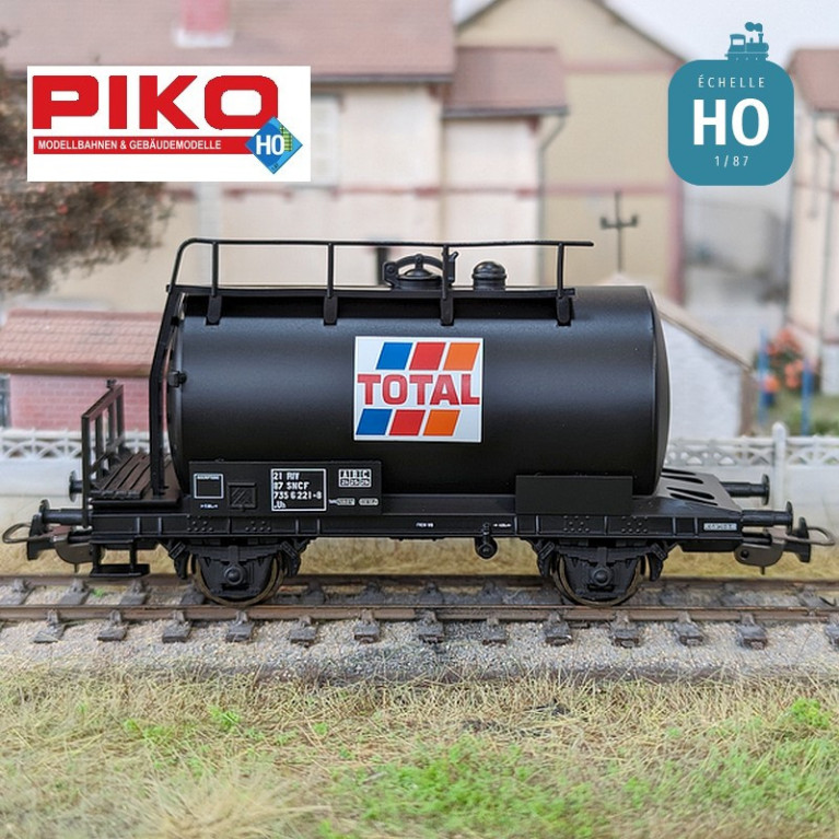 Wagon citerne "Total" SNCF Ep IV/V HO Piko P97123 - Maketis