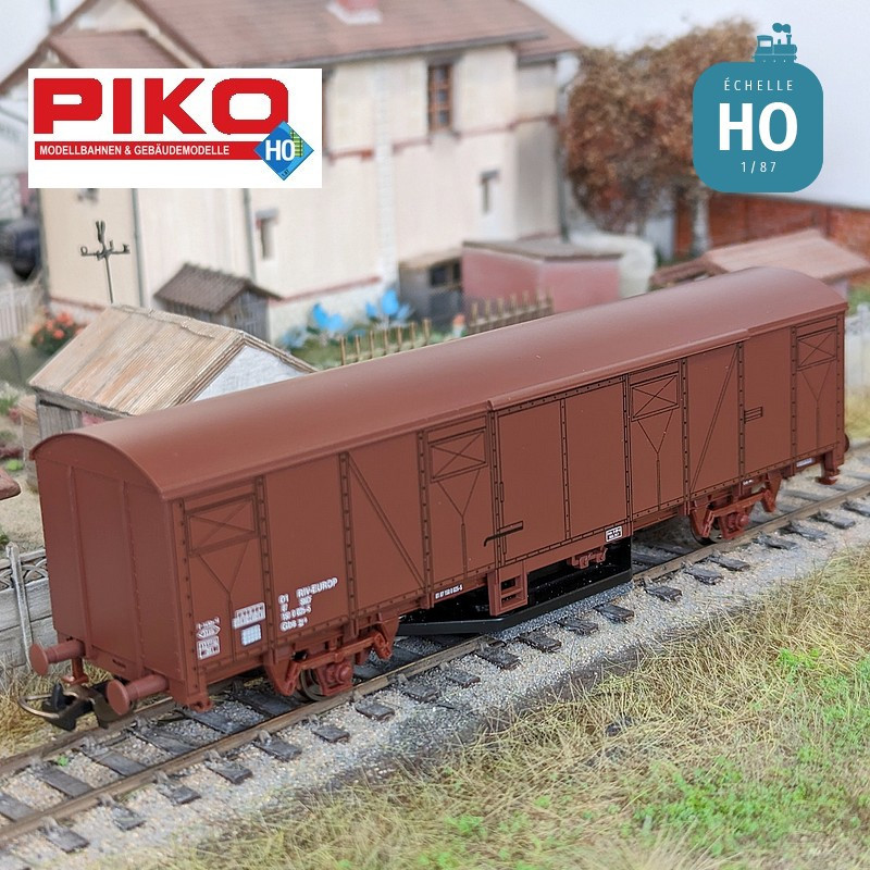 Track cleaning wagon type Gbs 76 SNCF Ep V HO PIKO P97133 - Maketis