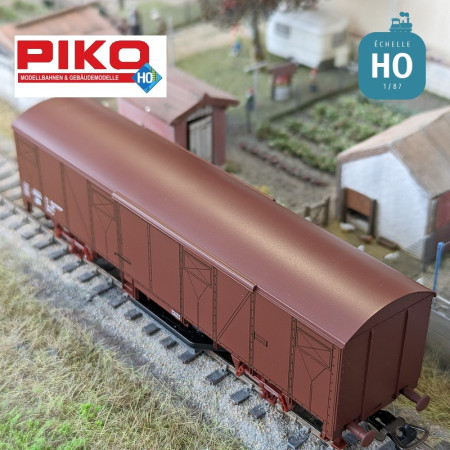 Track cleaning wagon type Gbs 76 SNCF Ep V HO PIKO P97133 - Maketis