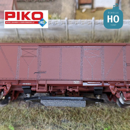 Track cleaning wagon type Gbs 76 SNCF Ep V HO PIKO P97133 - Maketis