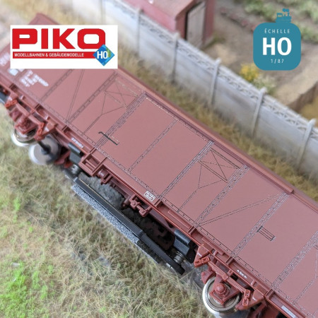 Track cleaning wagon type Gbs 76 SNCF Ep V HO PIKO P97133 - Maketis