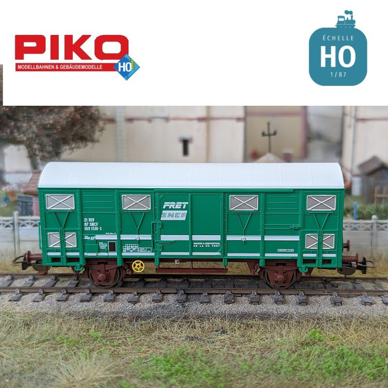 Wagon couvert type Gs 40 "FRET" SNCF Ep V HO Piko 97121 - Maketis