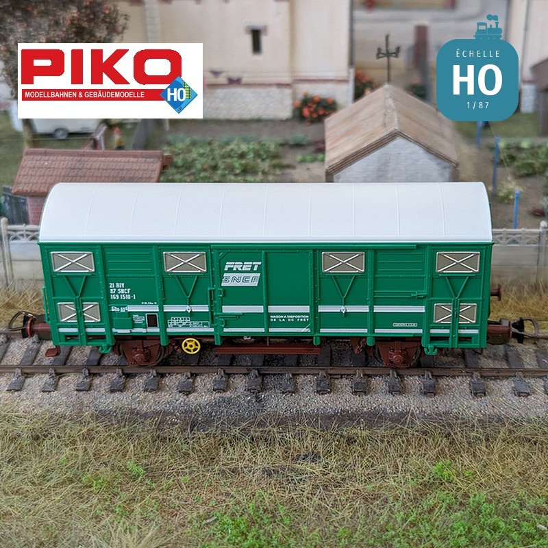 Gedeckter Güterwagen Typ Gs 40 "FRET" SNCF Ep V HO Piko 97121 - Maketis