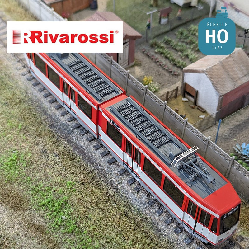 Elektrische Straßenbahn M6 Version Nürnberg Ep IV-V Analog HO Rivarossi HR2945 - Maketis