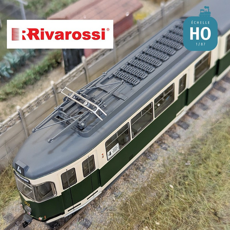 Elektrische Straßenbahn Duewag GT8 Version Graz Ep IV-V Digital Sound HO Rivarossi HR2943HM - Maketis