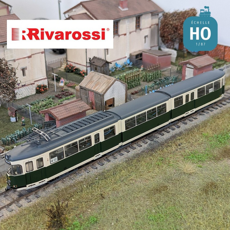 Electric tram Duewag GT8 version Graz Ep IV-V Analog HO Rivarossi HR2943 - Maketis