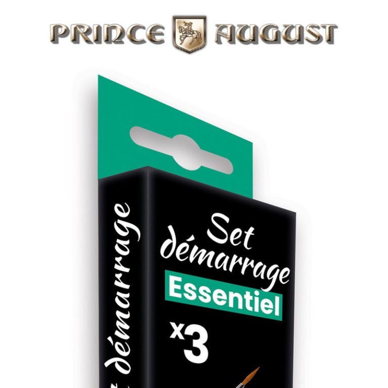 Set de pinceaux essentiel démarrage (3 pcs) Prince August CPE1 - MAKETIS Set de pinceaux essentiel démarrage (3 pcs) Prince August CPE1 - MAKETIS