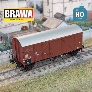 Gedeckter Güterwagen Typ Glms201 DB Ep IV HO Brawa 50723 - Maketis