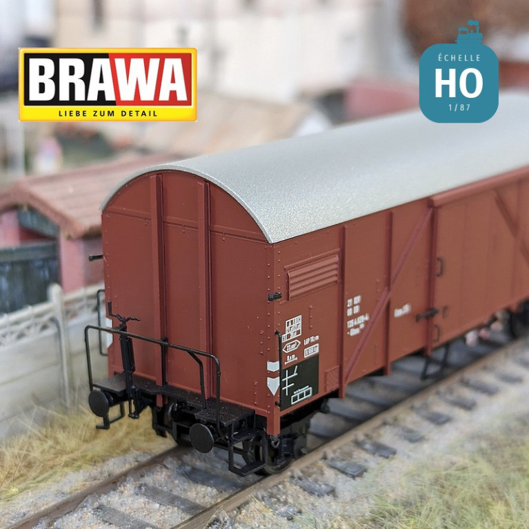 Gedeckter Güterwagen Typ Glms201 DB Ep IV HO Brawa 50723 - Maketis