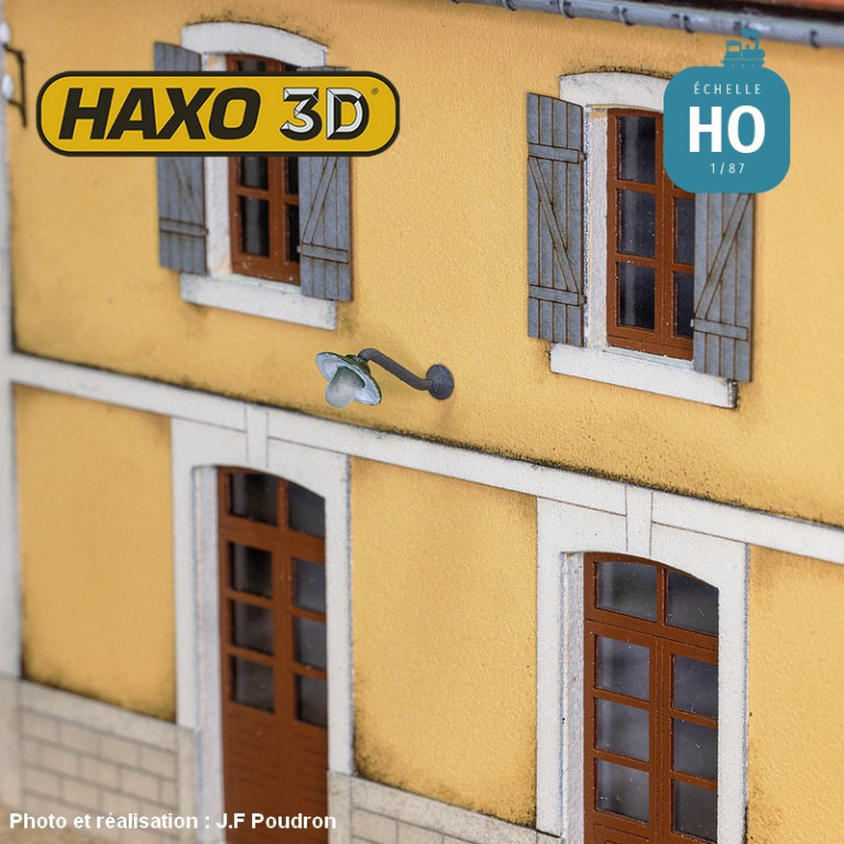 Appliques d'extérieur col de cygne longue 2 pcs HO Haxo 3D 349022
