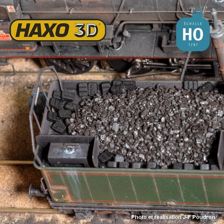 Briquettes Aniche 50 pcs HO Haxo 3D 344040 - Maketis