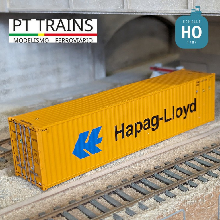 Container 40' HC HAPAG LLOYD (FANU1400796) HO PT TRAINS PT840018.1 - Maketis