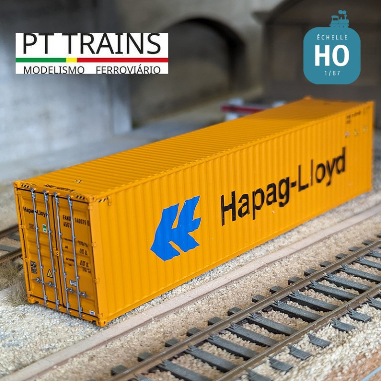 Container 40' HC HAPAG LLOYD (FANU1400796) HO PT TRAINS PT840018.1 - Maketis