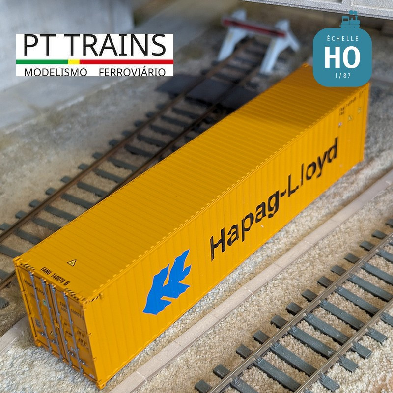 Container 40' HC HAPAG LLOYD (FANU1400796) HO PT TRAINS PT840018.1 - Maketis