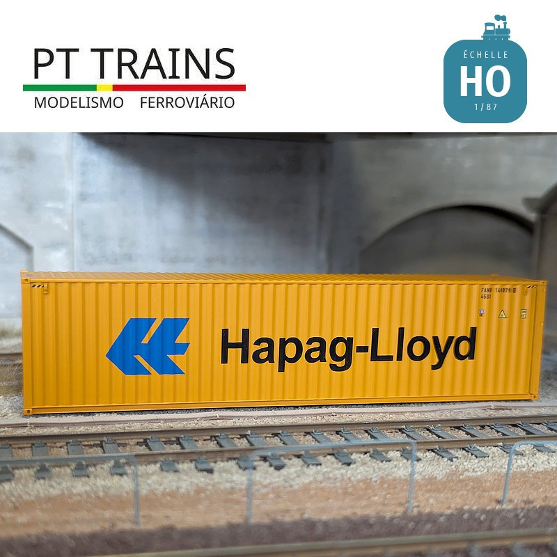 Container 40' HC HAPAG LLOYD (FANU1400796) HO PT TRAINS PT840018.1 - Maketis