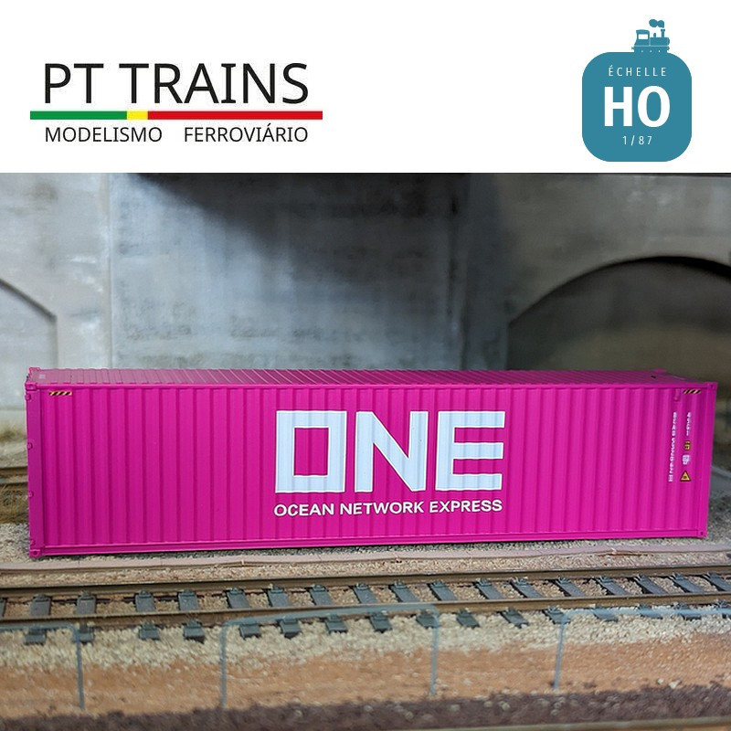 Container 40' HC ONE (BEAU5320621) HO PT TRAINS PT840030 - Maketis