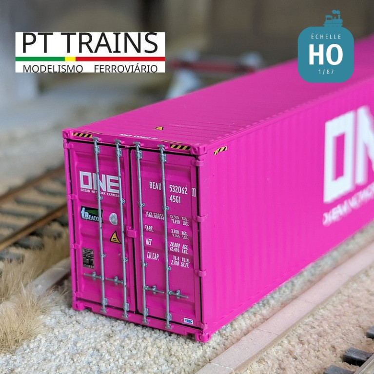 Container 40' HC ONE (BEAU5320621) HO PT TRAINS PT840030 - Maketis