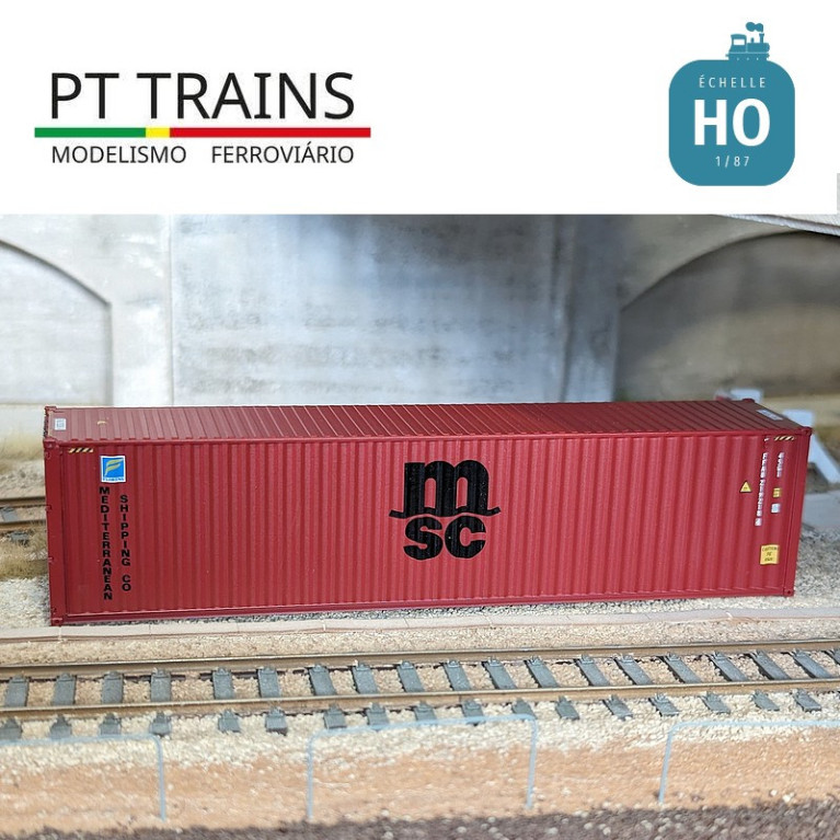 Container 40' HC MSC Florens (FFAU2192184) HO PT TRAINS PT840069 - Maketis