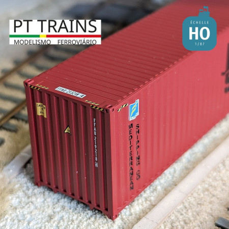 Container 40' HC MSC Florens (FFAU2192184) HO PT TRAINS PT840069 - Maketis