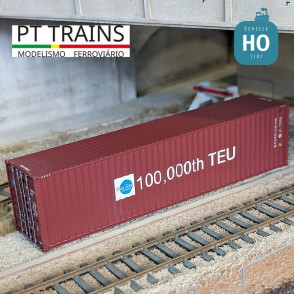 Container 40' HC BLUESKY (BSIU9199966) 100,000th TEU HO PT TRAINS PT190004 - Maketis