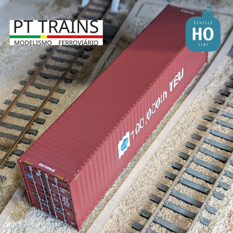 Container 40' HC BLUESKY (BSIU9199966) 100,000th TEU HO PT TRAINS PT190004 - Maketis