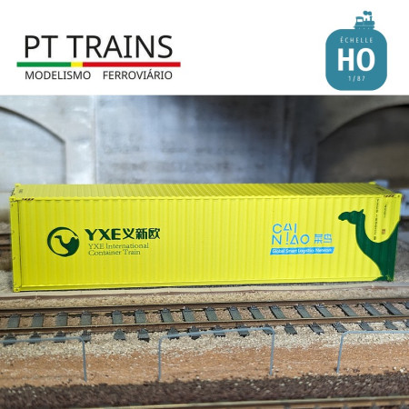 Container 40' HC YIXINOU (YXEU1800220) HO PT TRAINS PT840402 - Maketis Container 40' HC YIXINOU (YXEU1800220) HO PT TRAINS PT840402 - Maketis