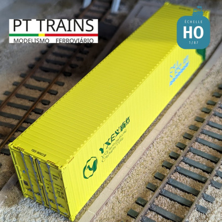 Container 40' HC YIXINOU (YXEU1800220) HO PT TRAINS PT840402 - Maketis Container 40' HC YIXINOU (YXEU1800220) HO PT TRAINS PT840402 - Maketis