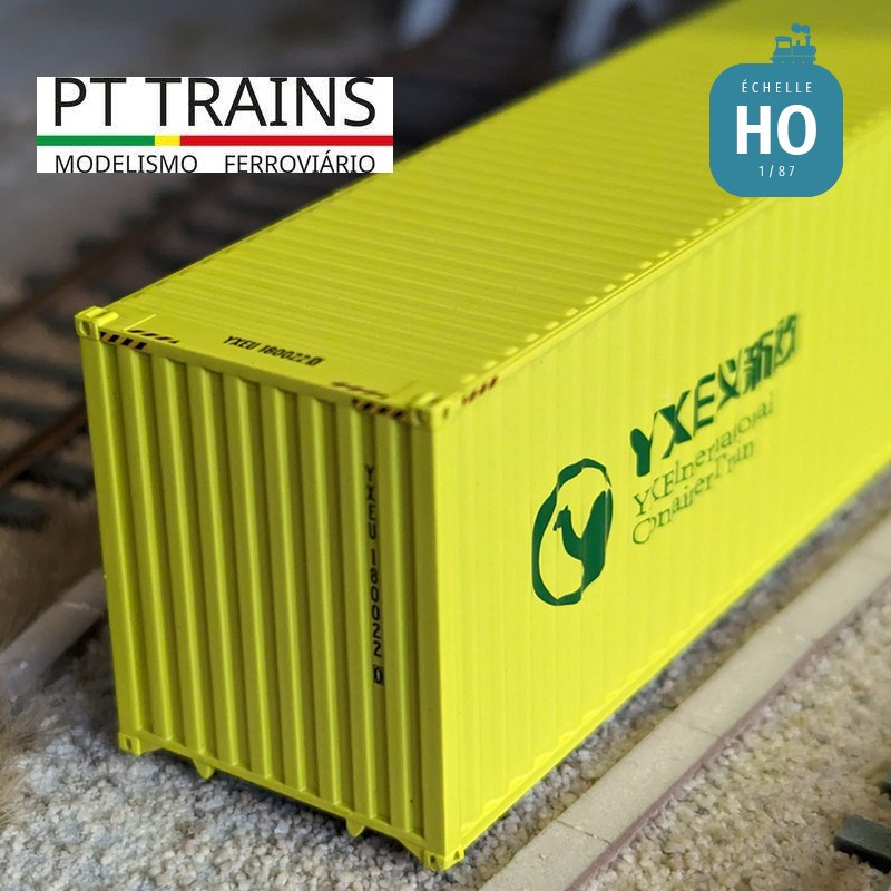 Container 40' HC YIXINOU (YXEU1800220) HO PT TRAINS PT840402 - Maketis