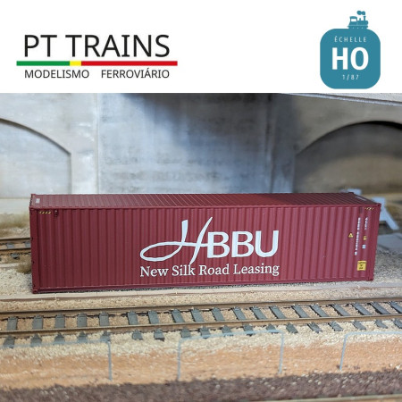 Container 40' HC HBB (HBBU8002869) HO PT TRAINS PT840403 - Maketis