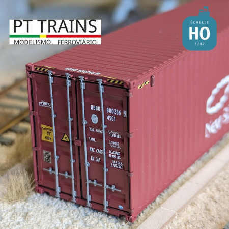 Container 40' HC HBB (HBBU8002869) HO PT TRAINS PT840403 - Maketis