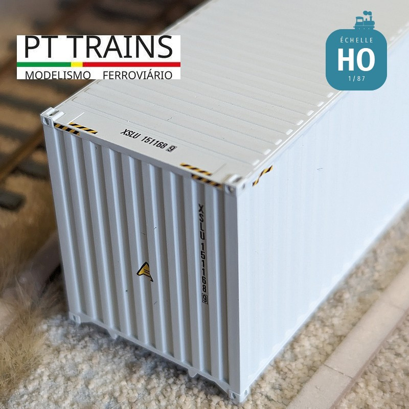 Container 40' HC NSR (XSLU1511689) HO PT TRAINS PT840404 - Maketis