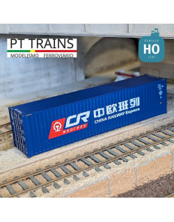 Container 40' HC China Railways (TBJU7447300) HO PT TRAINS PT840405 - Maketis