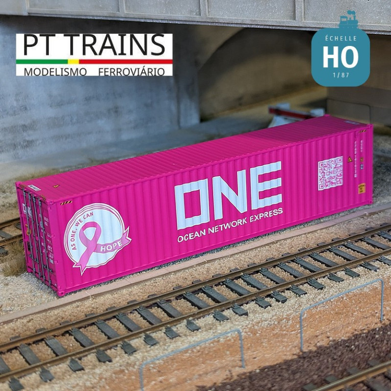 Container 40' HC ONE "Solideraty Edition" HO PT TRAINS PT190019 - Maketis Container 40' HC ONE "Solideraty Edition" HO PT TRAINS PT190019 - Maketis