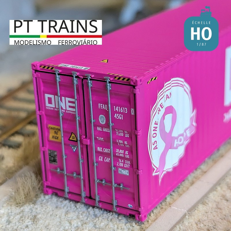 Container 40' HC ONE "Solideraty Edition" HO PT TRAINS PT190019 - Maketis