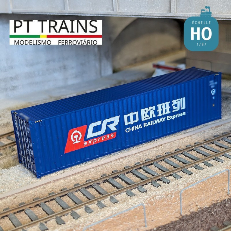 Container 40' HC China Railways (TBJU7428450) HO PT TRAINS PT840405.1 - Maketis