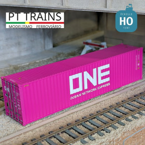 Container 40' HC ONE (ONEU0189122) HO PT TRAINS PT840030.1 - Maketis