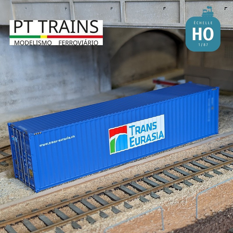 Container 40' HC TRANS EURASIA (CICU1041192) HO PT TRAINS PT840401.1