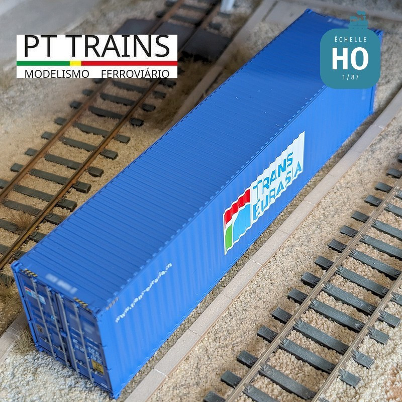 Container 40' HC TRANS EURASIA (CICU1041192) HO PT TRAINS PT840401.1