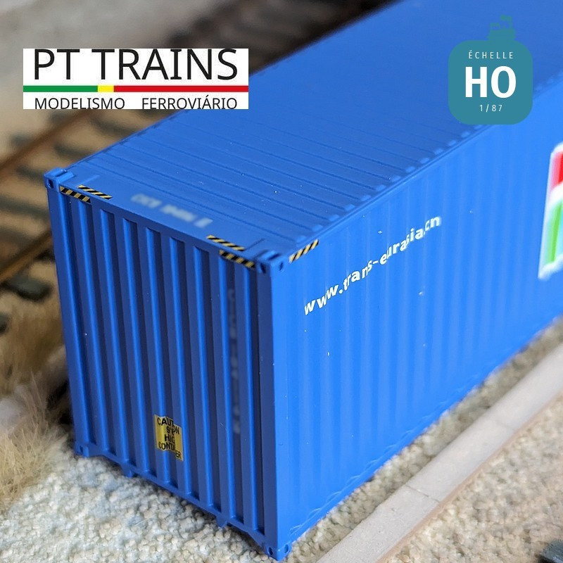 Container 40' HC TRANS EURASIA (CICU1041192) HO PT TRAINS PT840401.1 - Maketis